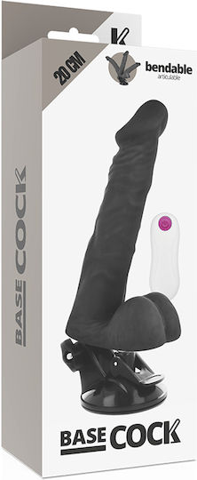 Dream Love Realistic Vibrator with Remote Control 20cm Black