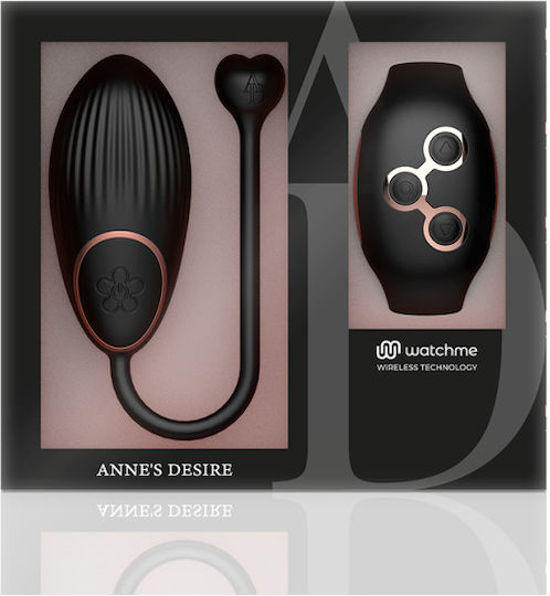 Dream Love Anne's Desire Egg Wirless Watchme Mini Δονητής Egg με Απομακρυσμένο Έλεγχο 7.5cm Black/Gold