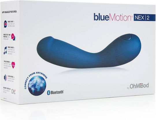 Ohmibod BlueMotion NEX 2 Clitoral Vibrator cu Telecomandă 16.5cm Albastru