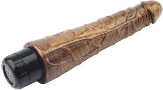 Chisa Novelties Dark Muscle Jonny Boner Realistic Vibrator 23cm Gold