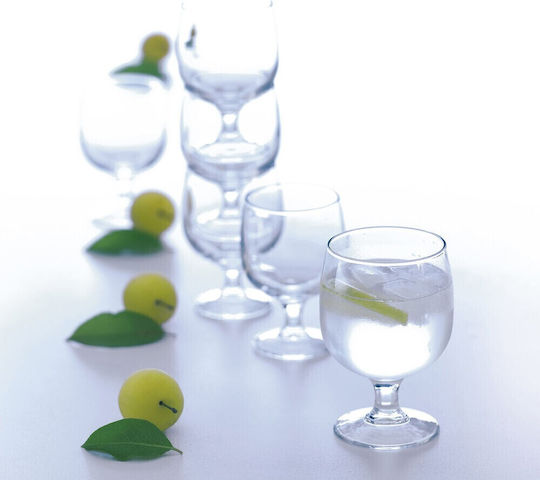Arcoroc Amelia Set Gläser für Weiß- und Rotwein aus Glas Mit Stiel 250ml 12Stück