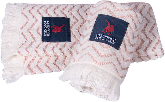 Greenwich Polo Club Towel from 100% Cotton Nude - White 40x60cm 2pcs Greenwich Polo Club Towel from 100% Cotton Nude - White 40x60cm 2pcs