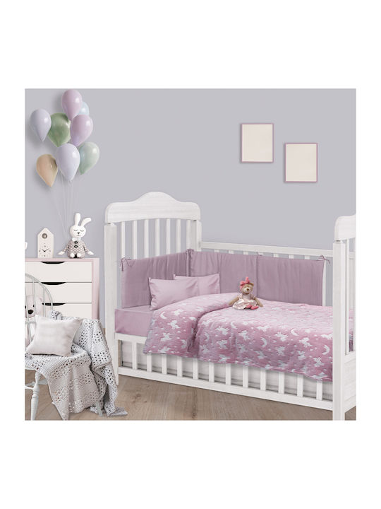 Das Home Decke Wickeltücher für Kinderzimmer 4832 Vlies Rosa 80x110cm