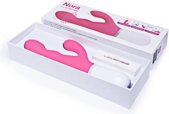 Lovense Nora Mini Δονητής Rabbit με Απομακρυσμένο Έλεγχο 20cm Pink