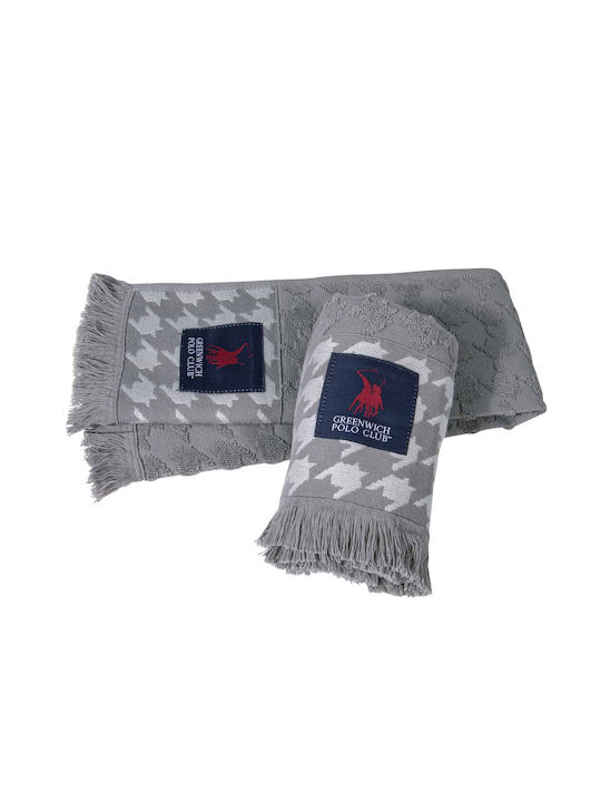 Greenwich Polo Club 2699 Handtuch aus 100% Baumwolle in Gray Farbe 40x60cm 2Stück