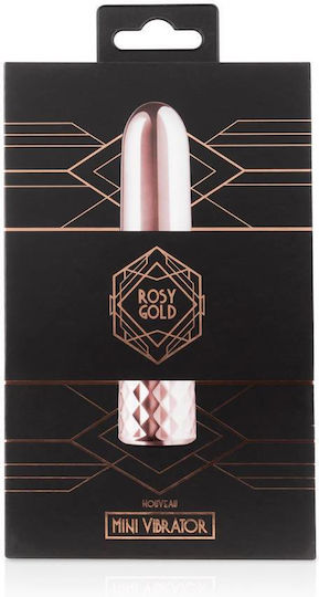 Rosy Gold New Mini Vibrator Mini Δονητής 9.5cm Rose Gold