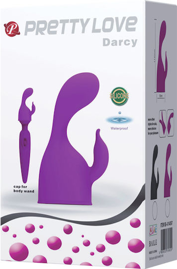 Pretty Love Head Massager Darcy Κεφαλή για Δονητή 11.5cm Purple