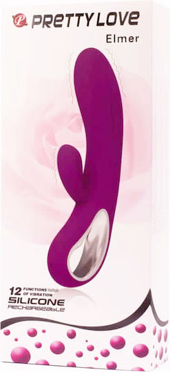 Pretty Love Elmer Vibrator Iepurele 21cm Violet