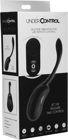 XR Under Control Vibrating Egg with Remote Control Δονητής Egg με Απομακρυσμένο Έλεγχο 19.5cm Black