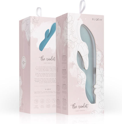 BMS Factory Bloom The Violet Mini Δονητής Rabbit 21cm Aqua