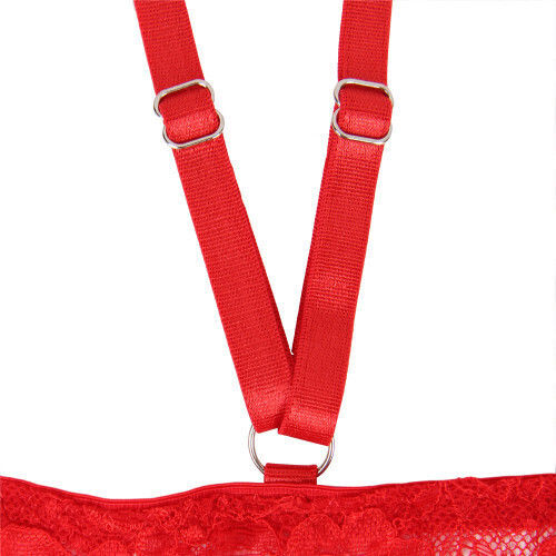 CyprusLoveShop Love Me Mesh Chemise With Lace String Red