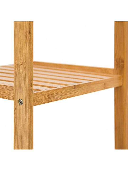 Relaxdays 10013496 Επιδαπέδια Ραφιέρα Μπάνιου Bamboo με 3 Ράφια 33x33x79cm Καφέ