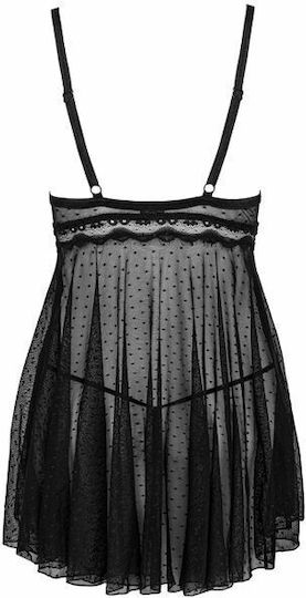 Obsessive Marrbel Σετ Sexy Babydoll Babydoll Black