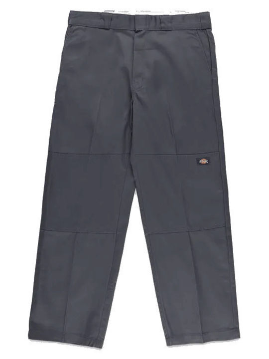 Double Knee Trousers in Loose Fit Charcoal Grey