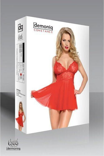 Demoniq Constance Σετ Sexy Babydoll Red
