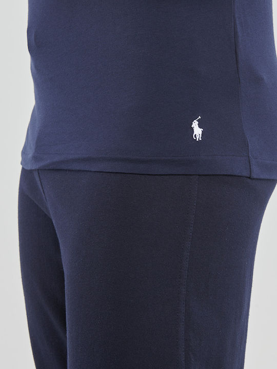 Men's Undershirts Short-sleeved in Navy Blue Color 3Pack