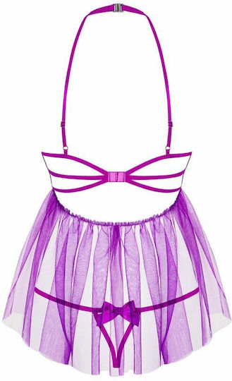 Obsessive Delishya Секси комплект с роба Fuchsia
