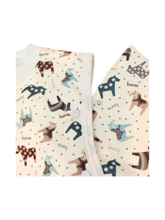 Tender Winter Sleeping Bag with Feet Classic 2.5 Tog Ecru with Detachable Sleeves