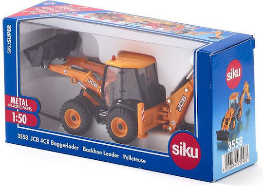 Siku Super JCB 4CX Εκσκαφέας 1:50 Αγροτικό για 3+ Ετών
