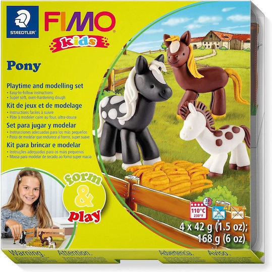 Staedtler Fimo Kids Children's Polymer Clay Multicolourς 168gr 8034-08