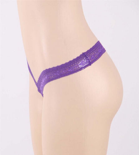 Low-Rise Lace String Γυναικείο Sexy String Purple