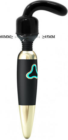 Baile Power Head G-spot Pleaser Wand Aufsatz für Vibrator 11cm Black