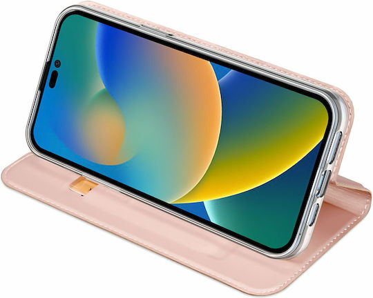 Dux Ducis Skin Pro Buchen Sie Synthetisches Leder Rosa (iPhone 14 Pro Max)