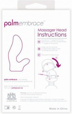 BMS Factory PalmEmbrace Head Attachment Vibrator Head Pink