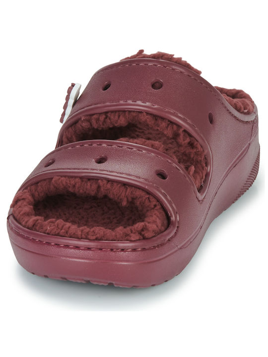 Women's Slipper In Burgundy Colour