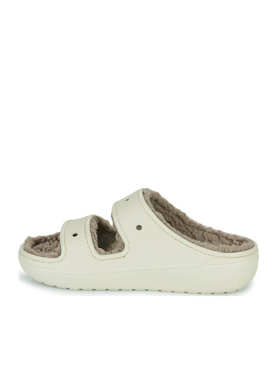 Cozzzy Winter Women's Slippers with Fur Beige