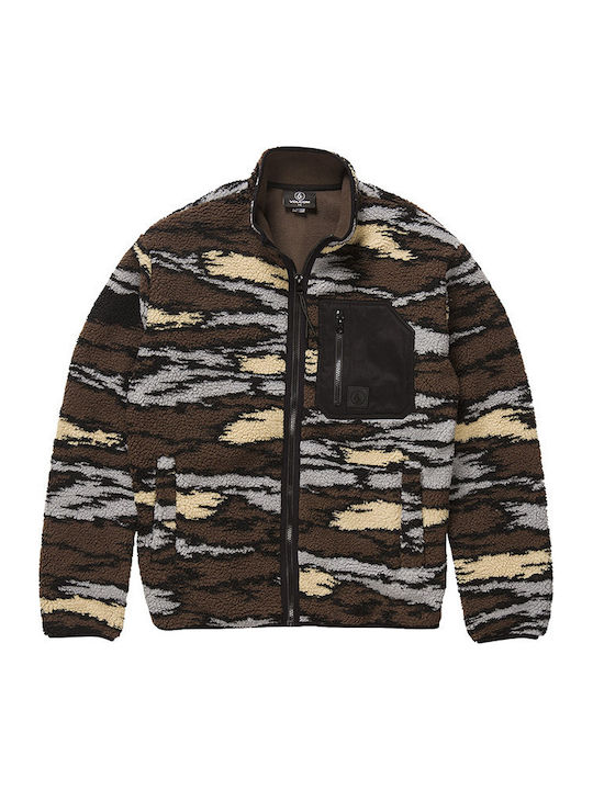 Muzzer Fuzzar Ανδρική Ζακέτα Fleece Καφέ