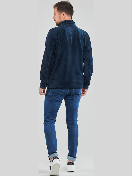 Upload Man Ανδρική Ζακέτα Fleece Navy Μπλε