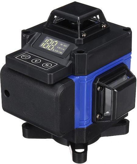 FASGet 4D Γραμμικό Αλφάδι Laser Πράσινης Δέσμης 3.6V με Εύρος Εργασίας 30m