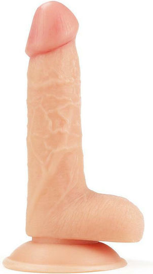 Lovetoy Ultra Soft Dude Ρεαλιστικό Dildo με Όρχεις και Βεντούζα Flesh 22cm