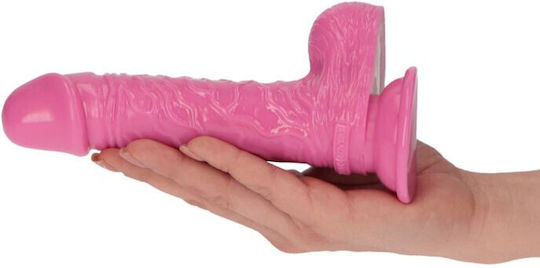 Toyz4lovers Michelangelo Ρεαλιστικό Dildo με Όρχεις και Βεντούζα Pink 15.2cm
