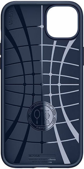Spigen Liquid Air Back Cover Σιλικόνης Navy Μπλε (iPhone 14 Plus)