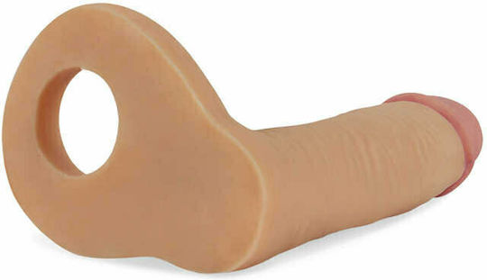 Lovetoy The Ultra Soft Double με Dildo 15.8cm στο χρώμα του δέρματος