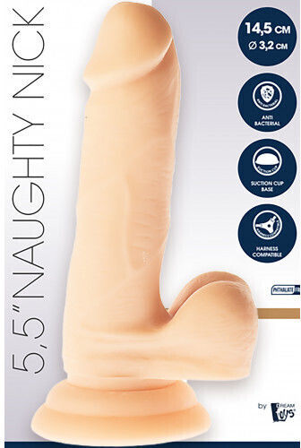Dream Toys Mr. Dixx Naughty Nick Dildo Ρεαλιστικό Dildo με Όρχεις και Βεντούζα Flesh 14cm