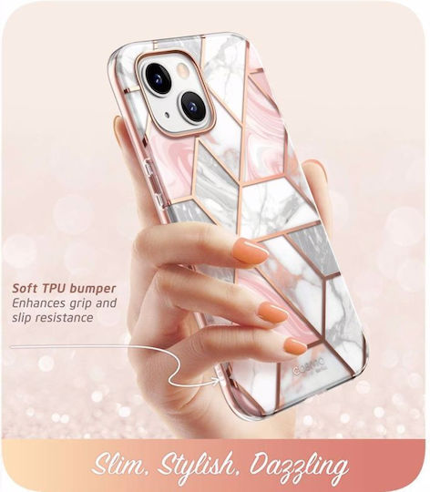 Supcase i-Blason Cosmo 360 Full Cover Πλαστικό 2mm Marble Pink (iPhone 14 Plus)