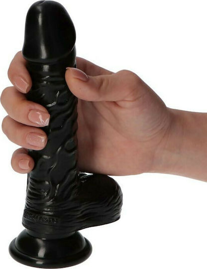 Toyz4lovers Michelangelo Dildo Реалистично дилдо с Топки и Вендуза Черно 18.5см