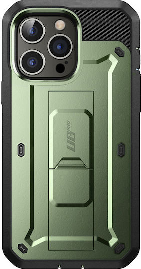 Supcase Unicorn Beetle Pro 360 Full Cover Plastic 2mm Rezistent Verde închis (iPhone 14 Pro Max)