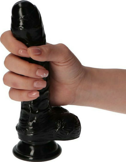 Toyz4lovers Eros Dildo Реалистично дилдо с Топки и Вендуза Черно