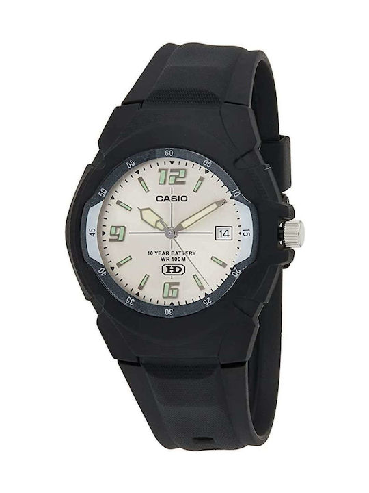 Casio Battery Watch with Rubber Strap Black