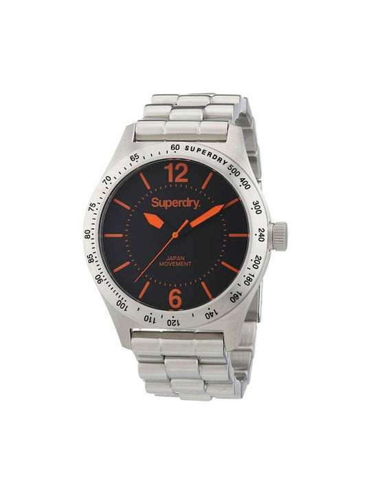 Superdry Watch Battery with Silver Metal Bracelet