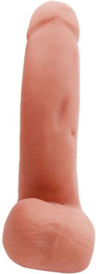 Chisa Novelties Sex Lure Dildo Realistic Silicone Dildo with Scrotum & Suction Cup Flesh 17.5cm