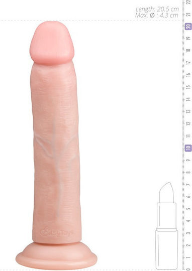 Easytoys Ρεαλιστικό Dildo με Βεντούζα Flesh 20.5cm