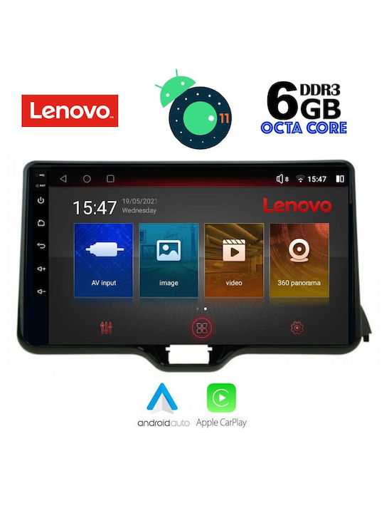 Lenovo Car-Audiosystem für Toyota Yaris 2020 (Bluetooth/USB/AUX/WiFi/GPS) mit Touchscreen 10"
