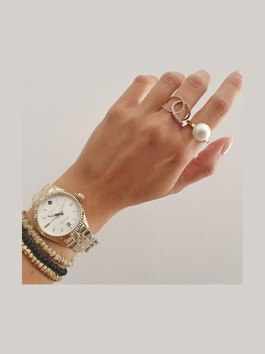 Gant Sussex Women's Watch with Pink Gold Metal Bracelet