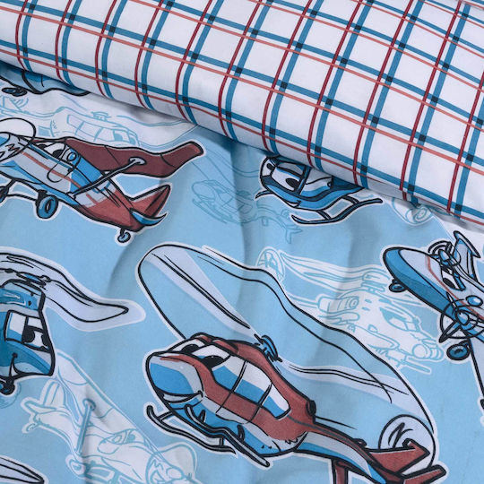 Das Home Kids Sheets Single 4829 Light Blue 170x240cm