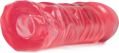 Crystal Jellies Vac-U-Lock Реалистично дилдо Фуксия 19см
